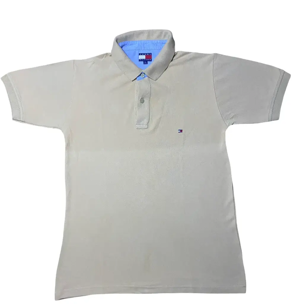 Tommy Hilfiger Beige Classic Cotton Polo T-Shirt