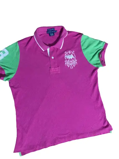 Pink & Green Polo T-Shirt – International Polo Club
