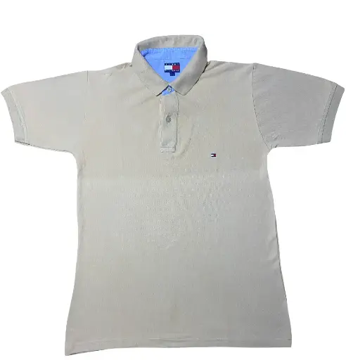 Tommy Hilfiger Beige Classic Cotton Polo T-Shirt