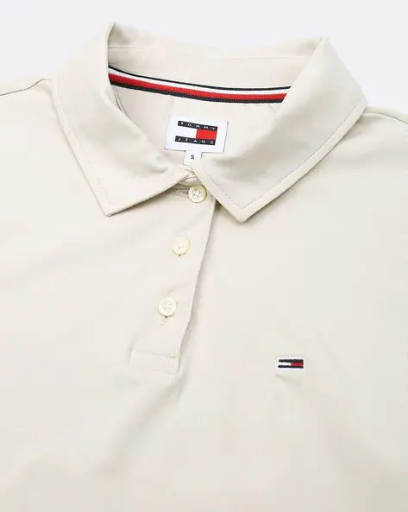 Tommy Hilfiger Beige Classic Cotton Polo T-Shirt